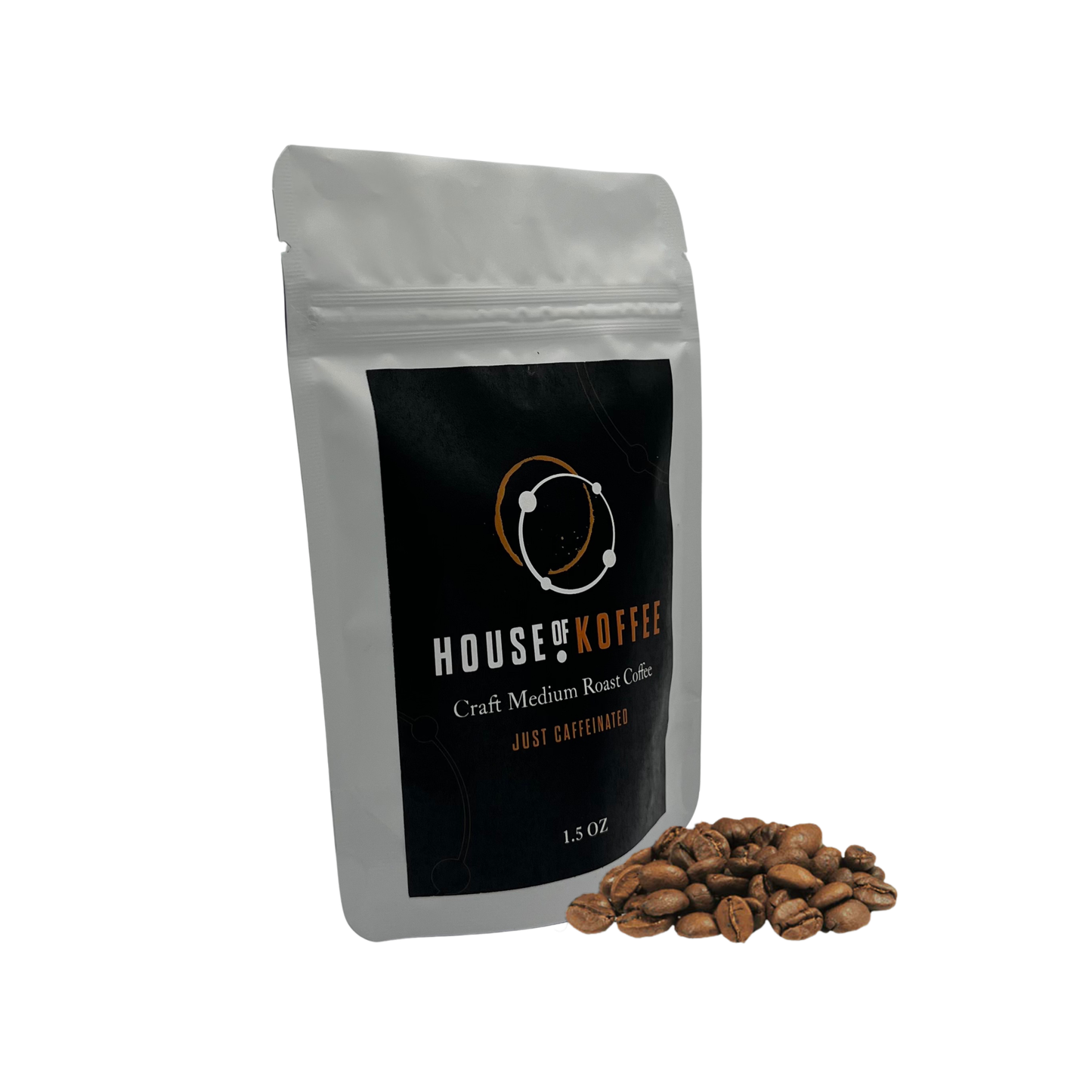 House of Koffee - Just Caffeinated Colombian Medium Roast 1.5oz (Sample Pouch)