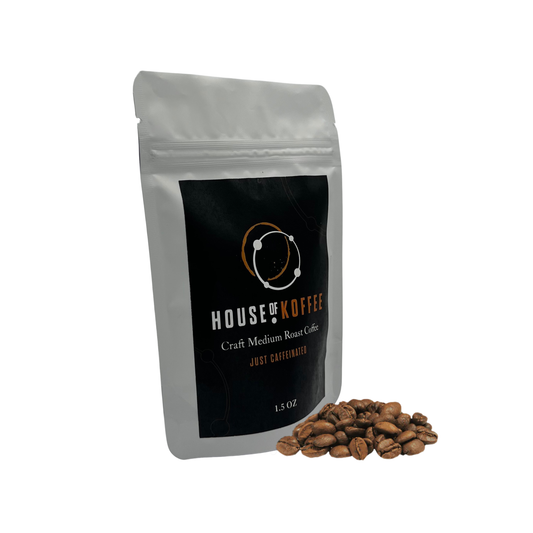 House of Koffee - Just Caffeinated Colombian Medium Roast 1.5oz (Sample Pouch)