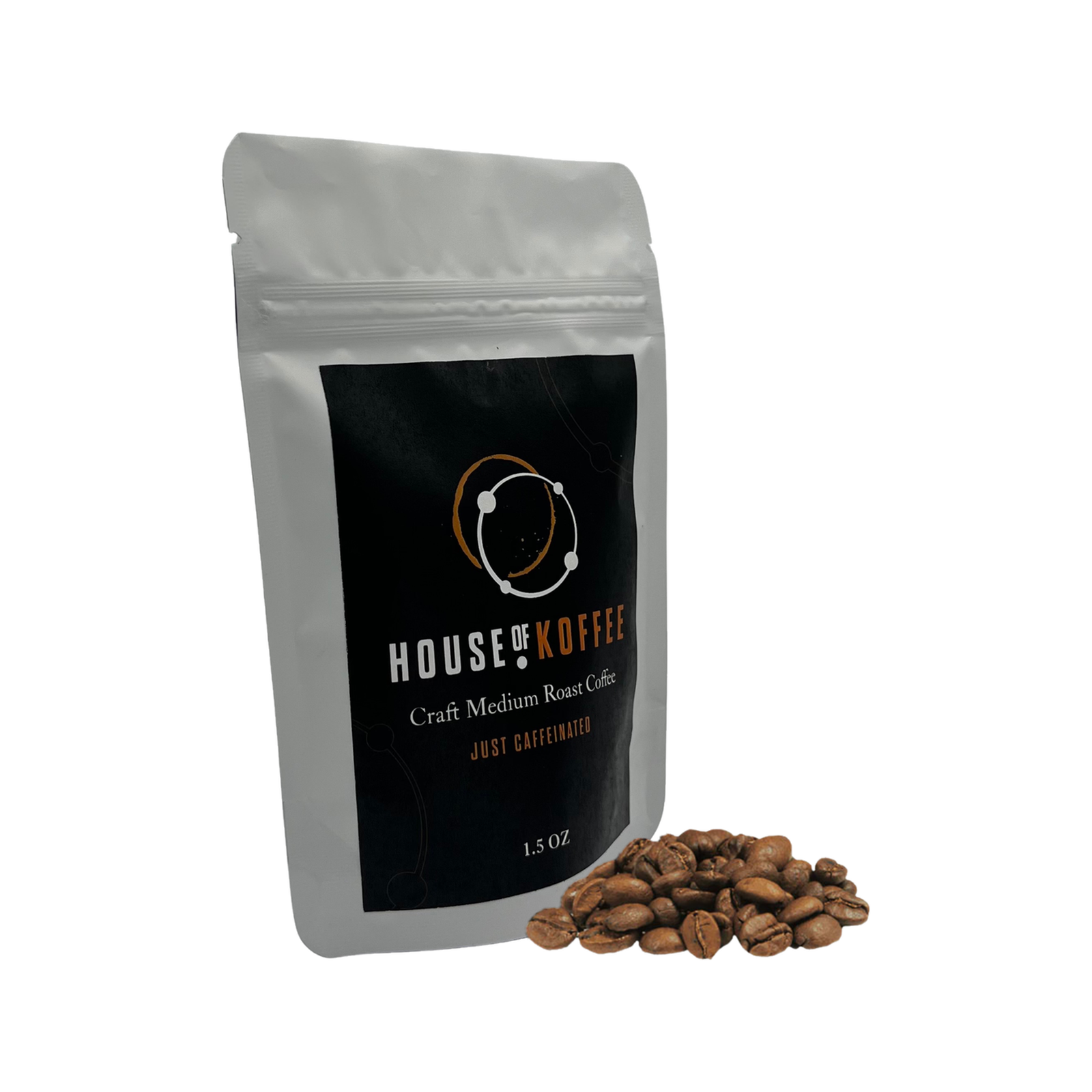 House of Koffee - Just Caffeinated Colombian Medium Roast 1.5oz (Sample Pouch)